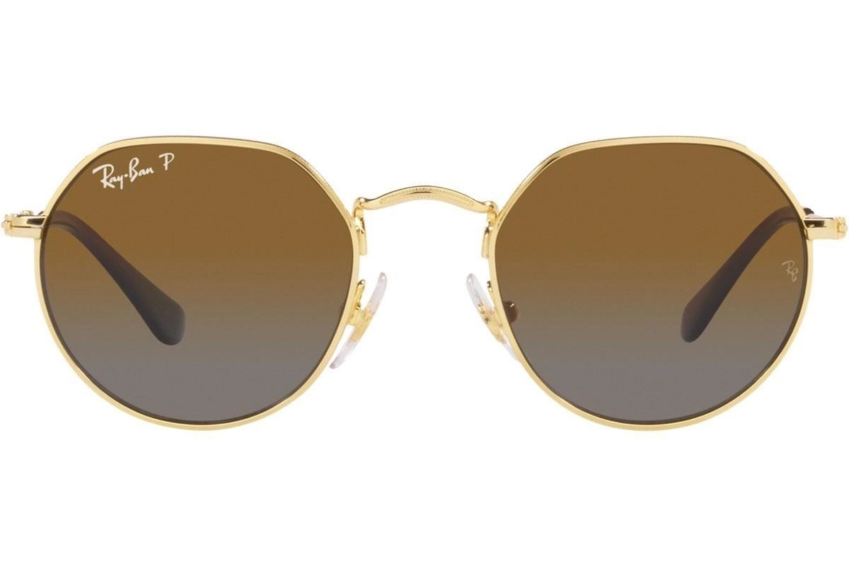 Ray-Ban Junior RJ9565S 223/T5 47 | Polarize Çocuk Kahverengi Güneş Gözlüğü